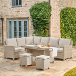 Palma Dark Oak Slat Top Table