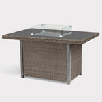 Palma Mini Rattan Fire Pit Table