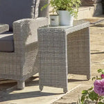 Palma Glass Top Side Table