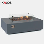 Surf Active Outdoor Lounge Set with Kalos Fire Pit Coffee Table