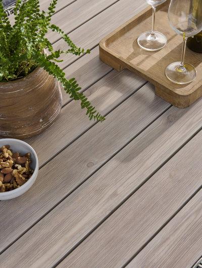 How do I protect and clean my Palma polywood table top?