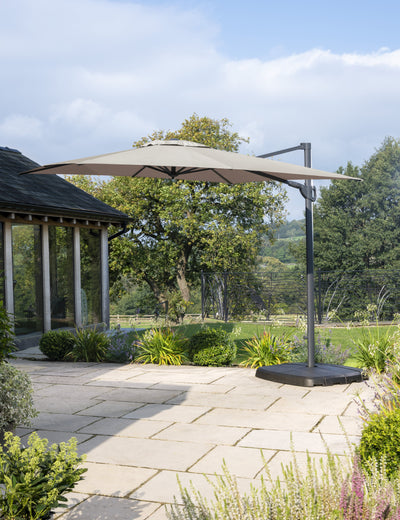 How do I use the 3.3m LED Parasol?