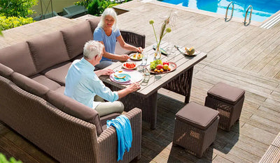 Palma rattan corner sofa set