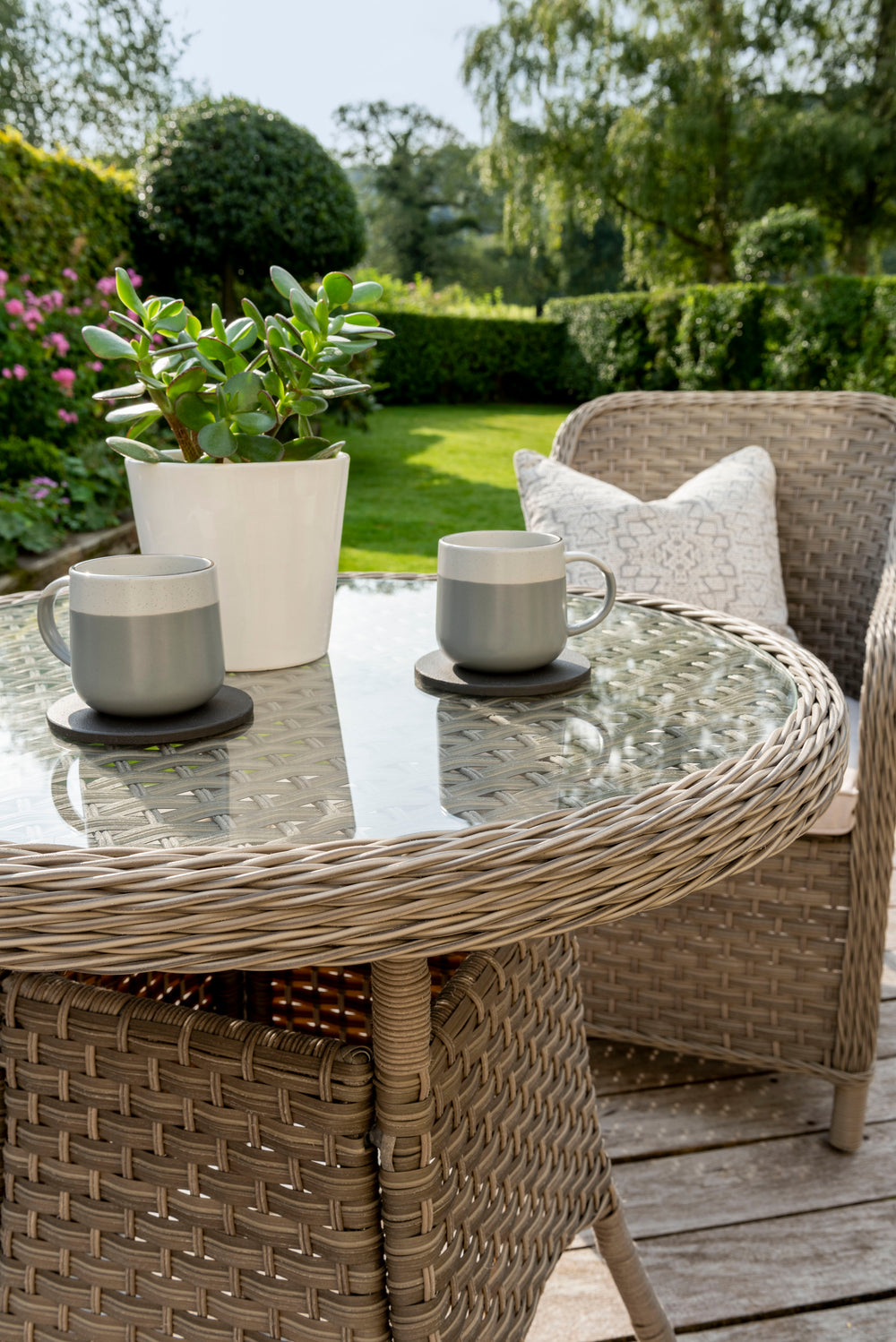 Charlbury Wicker 2 Seat Bistro Set