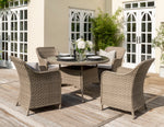 Kettler Charlbury 4 Seat Wicker Dining Set