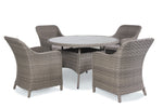 Kettler Charlbury 4 Seat Wicker Dining Set