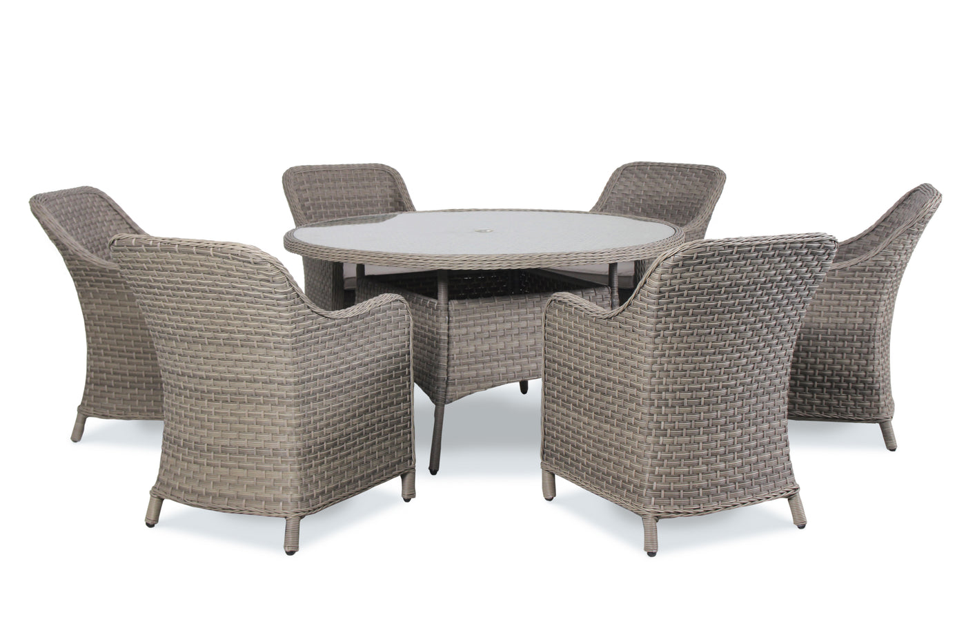Kettler Charlbury Wicker 6 Seat Dining Set with Round Table