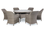 Kettler Charlbury Wicker 6 Seat Dining Set with Round Table