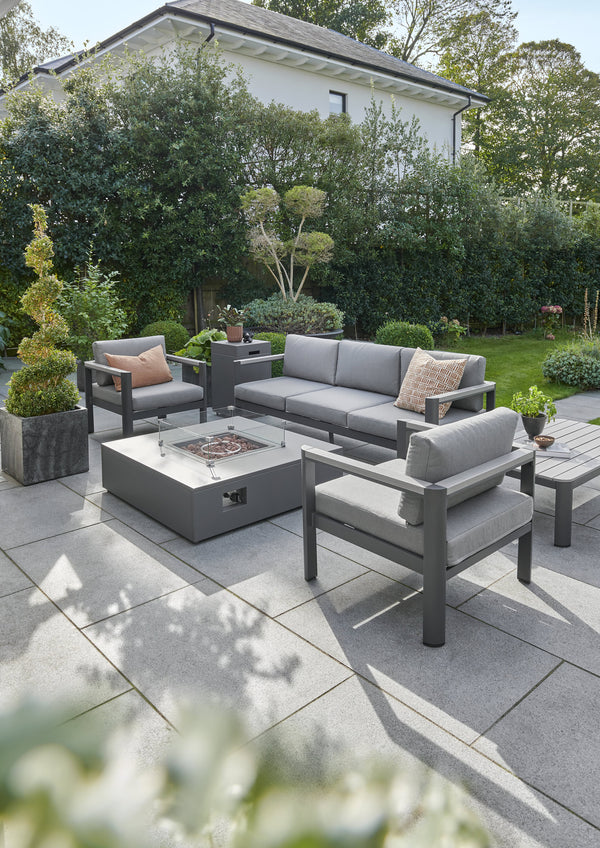 Kalos Universal Fire Pit (aluminium) – Coffee Table 105cm