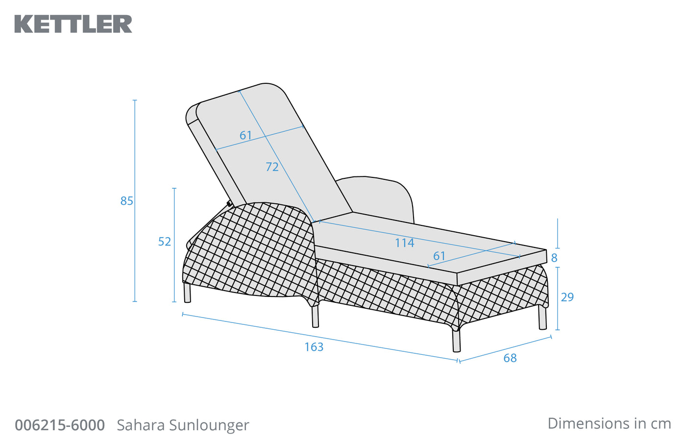 Sahara Wicker Sun Lounger