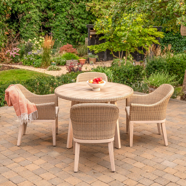 Avora 4 Seat Wicker Dining Set