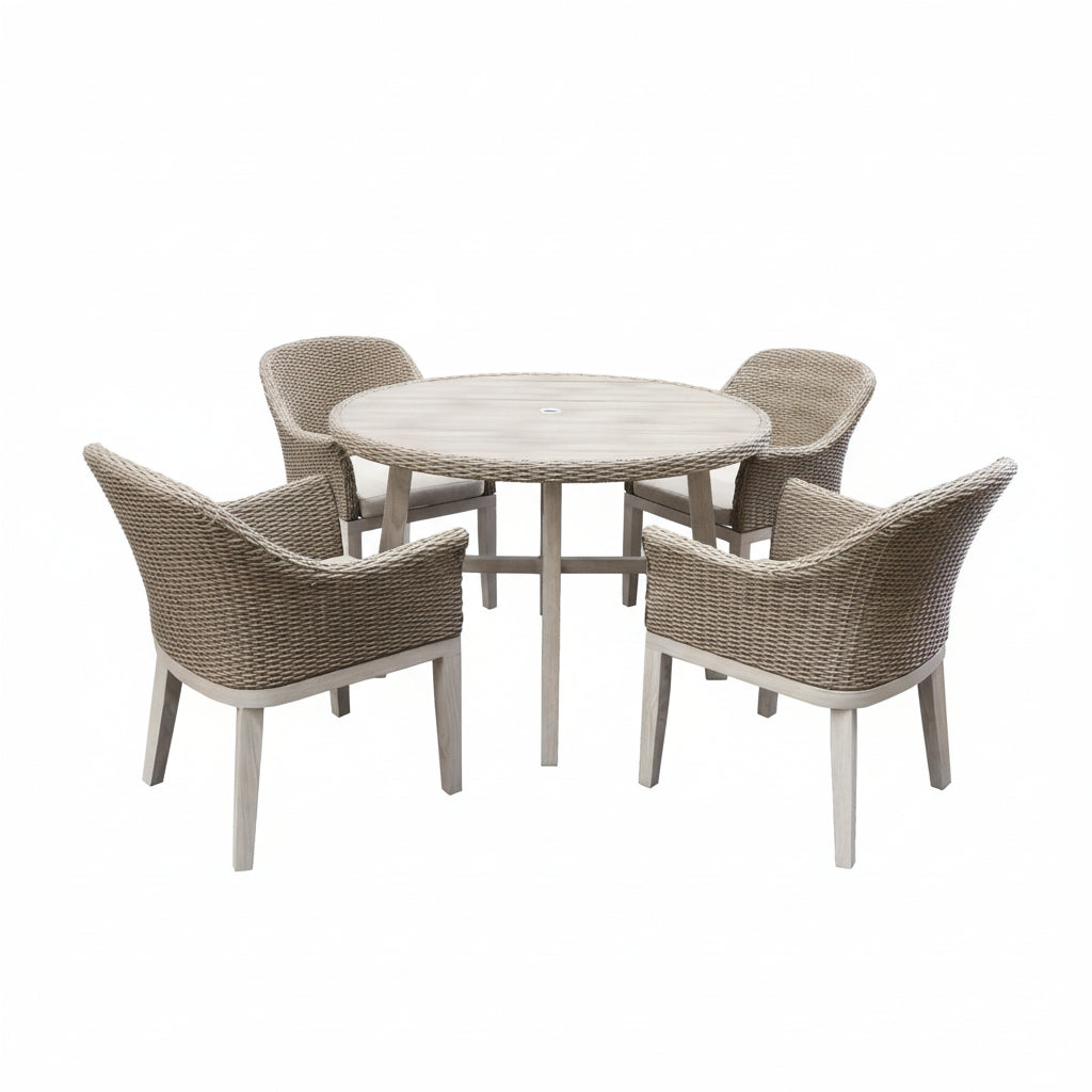 Avora 4 Seat Wicker Dining Set