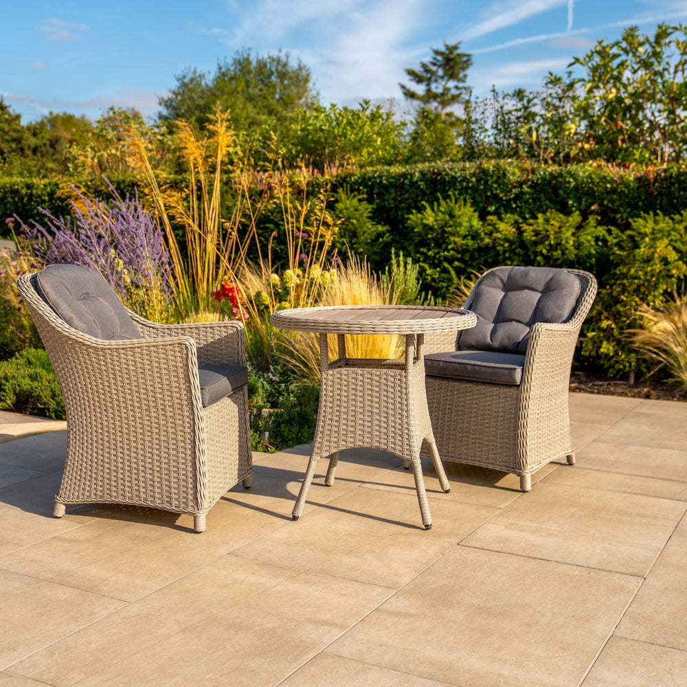 Foxley 2 Seat Wicker Bistro Set with 70cm Round Table