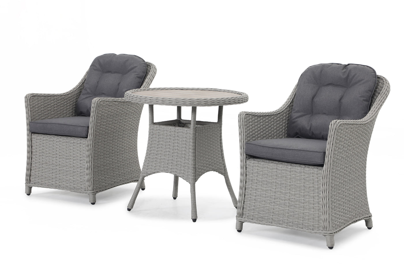 Foxley 2 Seat Wicker Bistro Set with 70cm Round Table