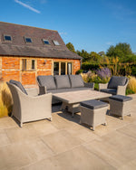 Foxley Wicker Sofa Set with High/Low Table