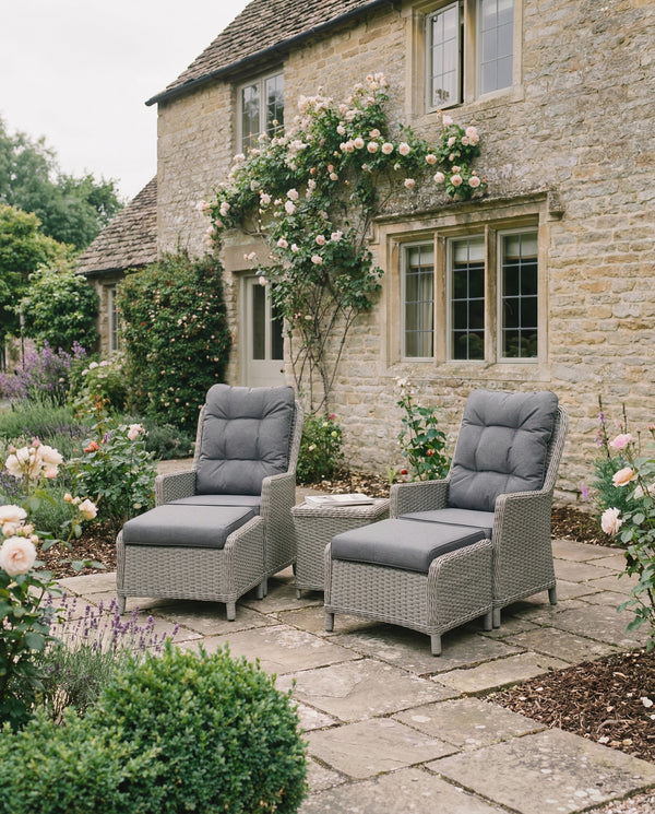 Foxley Companion Set with Side Table and Footstools