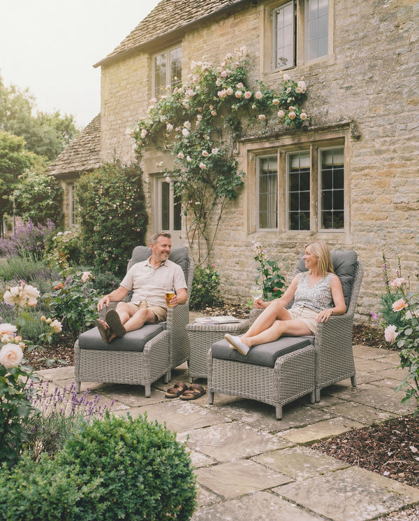 Foxley Companion Set with Side Table and Footstools