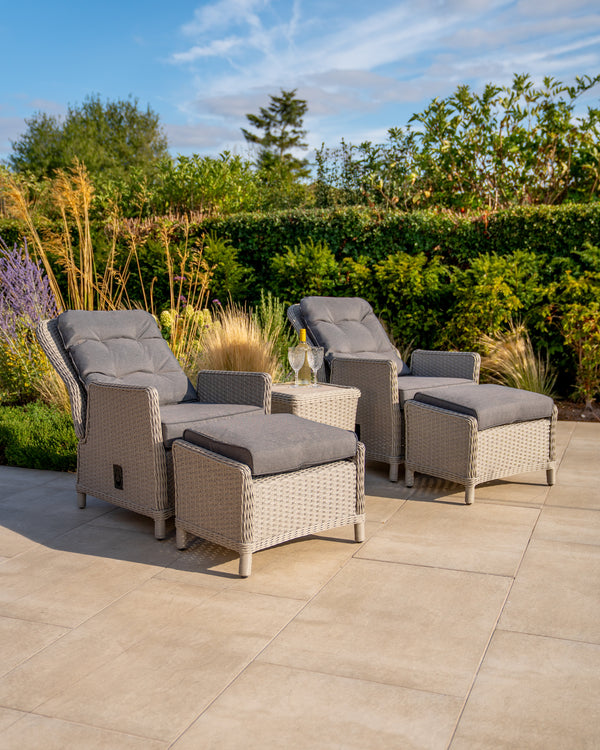 Foxley Companion Set with Side Table and Footstools