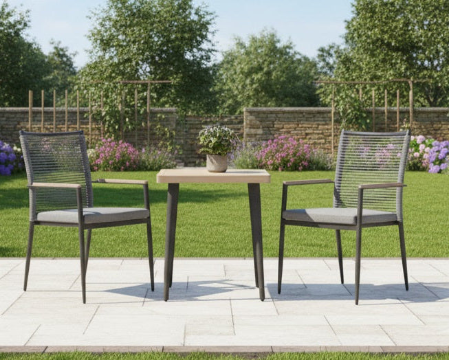 Merano Bistro Set with 60x60cm Square Table