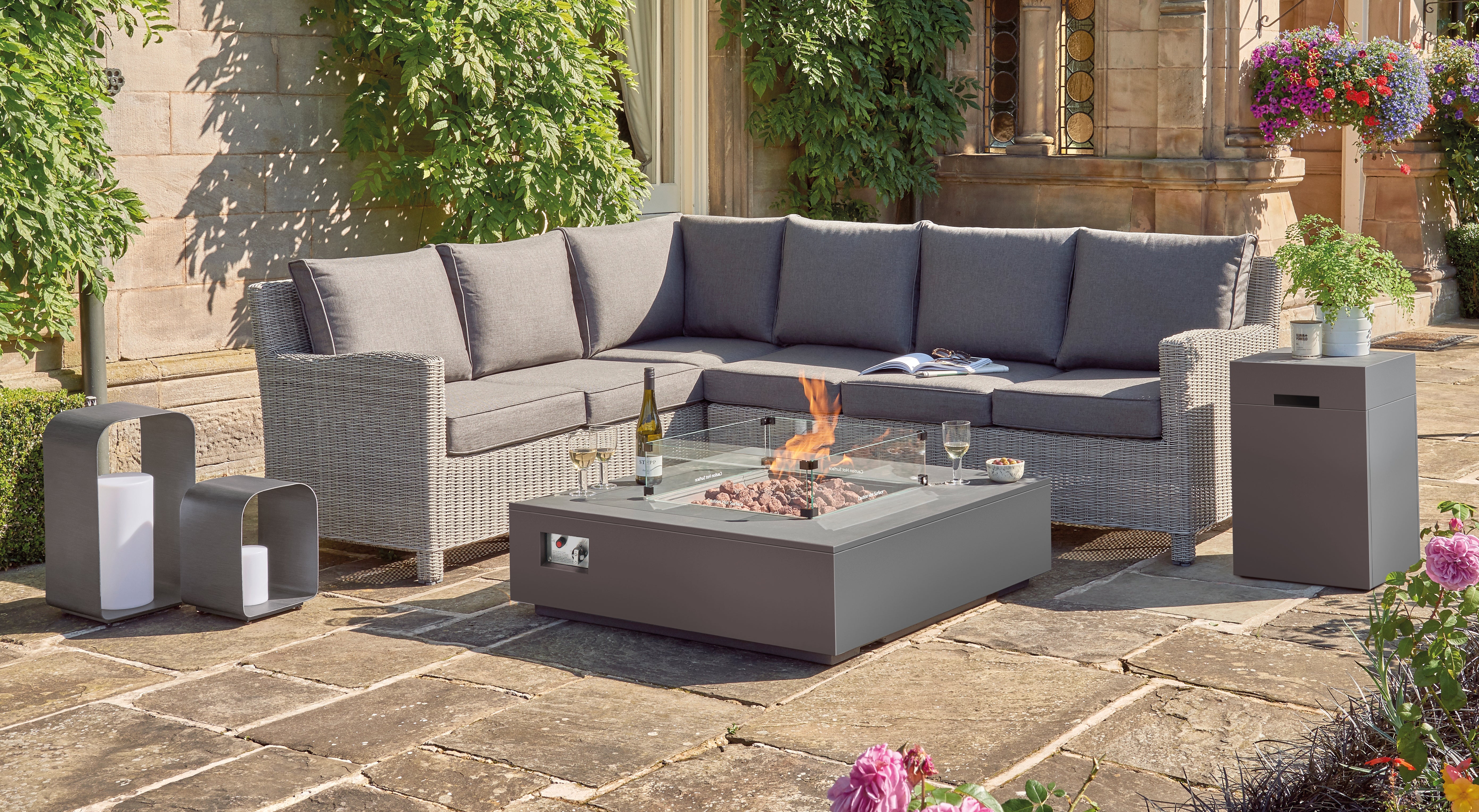 kettler kalos fire pit coffee table