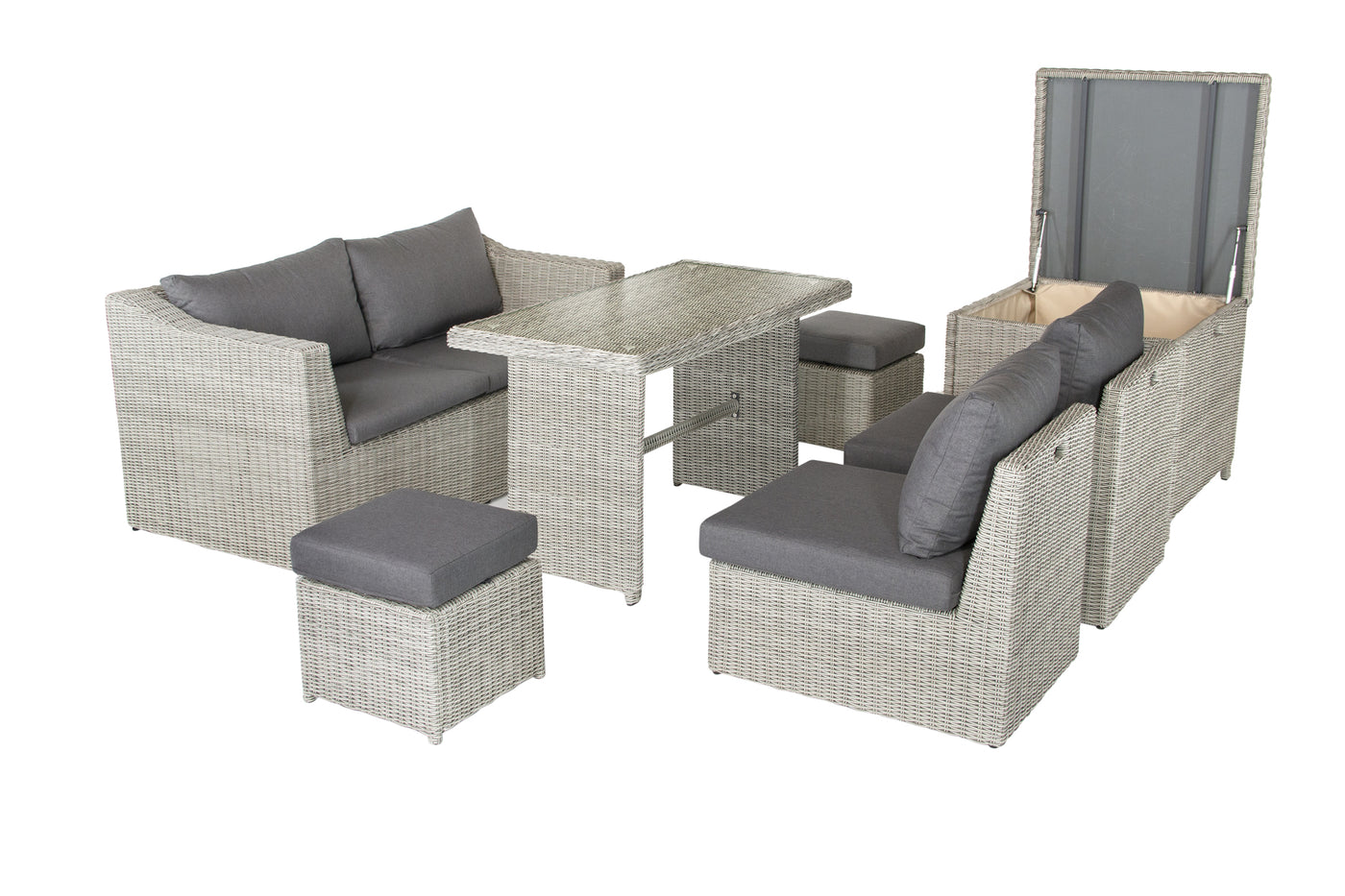 Palma Compact Set in Whitewash