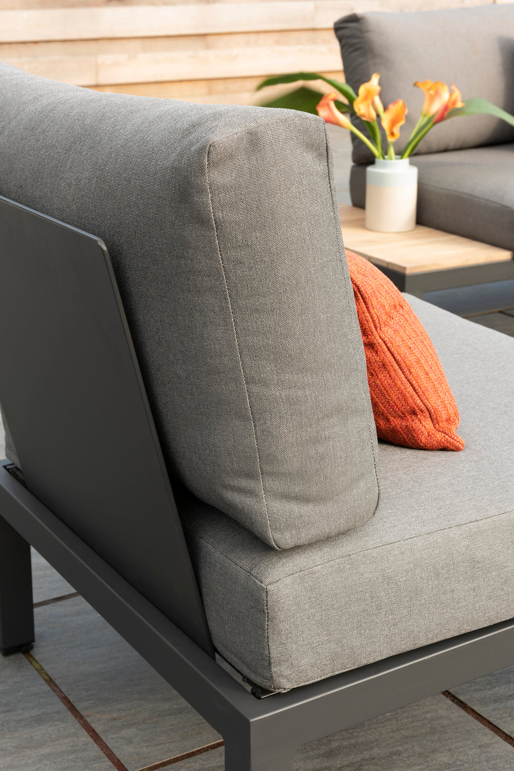 Elba Low Lounge Corner Set with Square Firepit