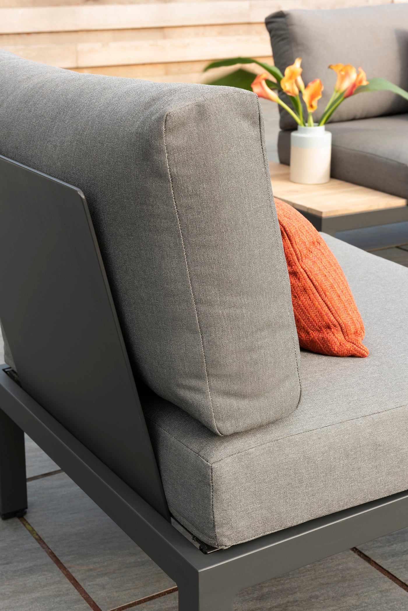 Elba Low Lounge Corner Set with Square Firepit