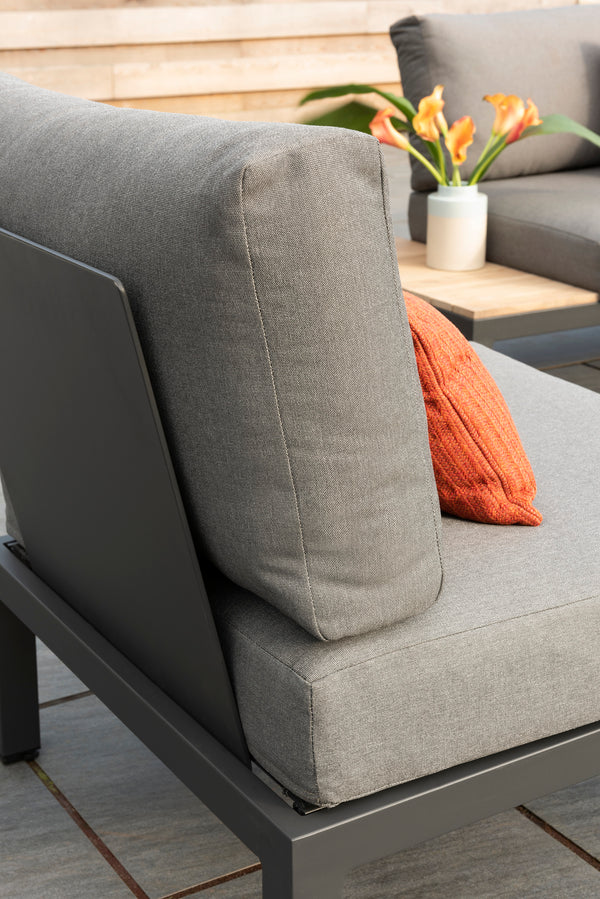Elba Low Lounge Corner Set with Square Firepit
