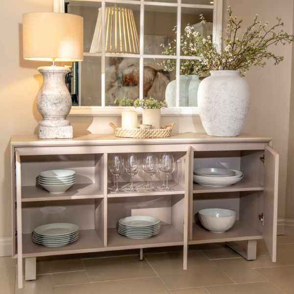 Oslo 3 Door Sideboard - Beige