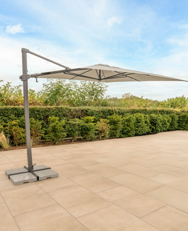 Orion 3x3 Square Cantilever Parasol with LED Lights