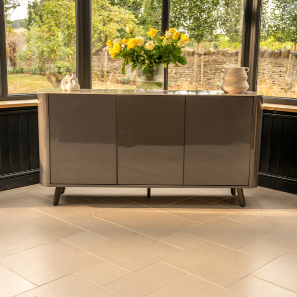 Lorenzo 3 Door Sideboard with High Gloss finish