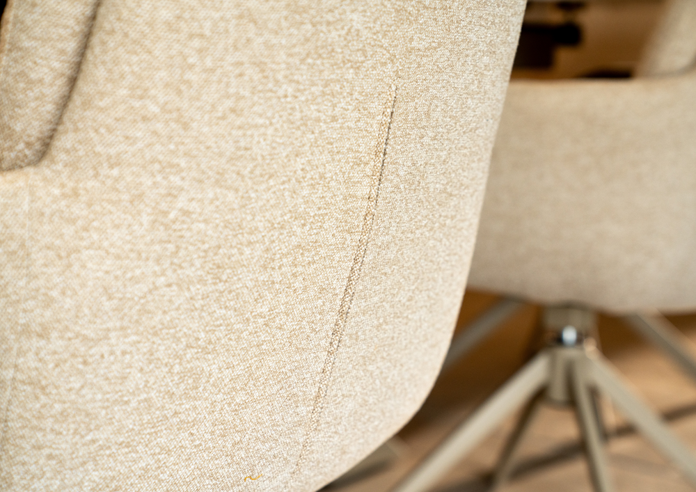 Oslo 6 Seat Indoor Dining Set with ceramic extendable table and 6 auto swivel dining chairs