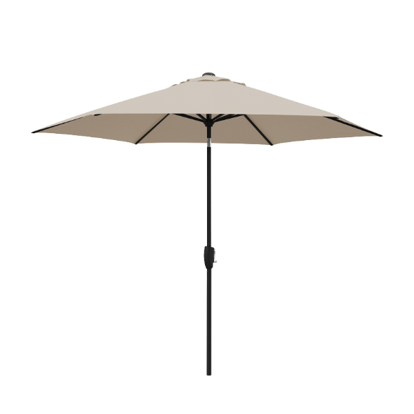 3M Wind Up Parasol with Auto Tilt & Night Cover