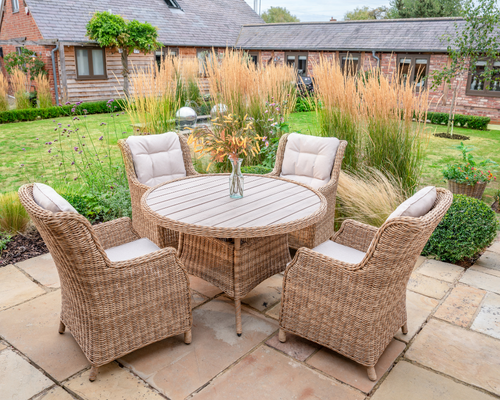 Hazel 4 Seat Dining Set with 120cm Round Table