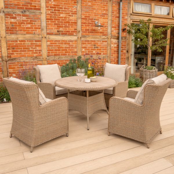 Derwent 4 Seat Dining Set with 120cm Table