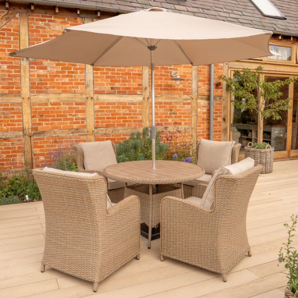 Derwent 4 Seat Dining Set with 120cm Table