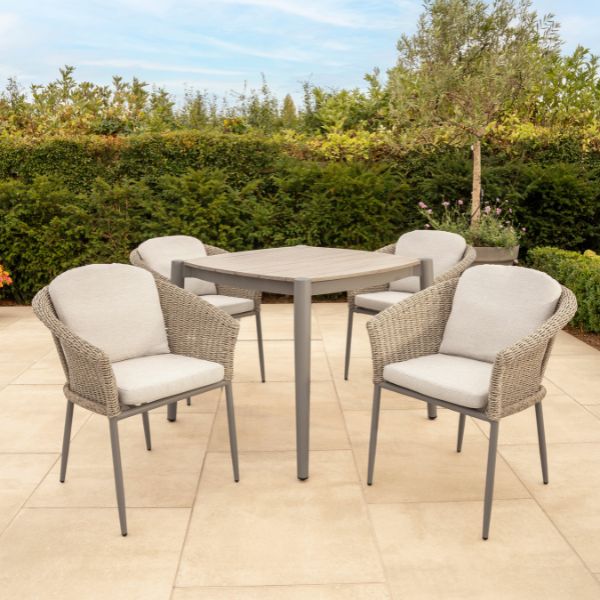 Isla 4 Seat Wicker Dining Set