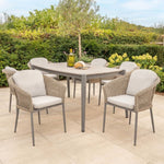 Isla 6 Seat Wicker Dining Set