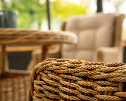 Hazel Wicker Bistro Set