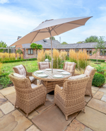 Hazel 6 Seat Dining Set with 140cm Round Table