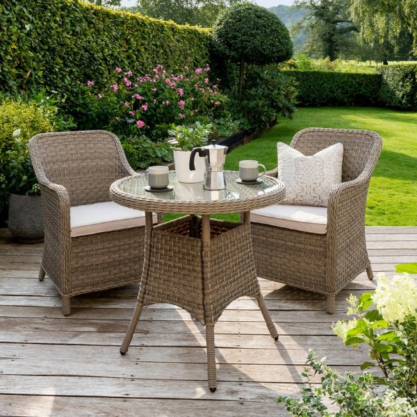 Charlbury Wicker 2 Seat Bistro Set