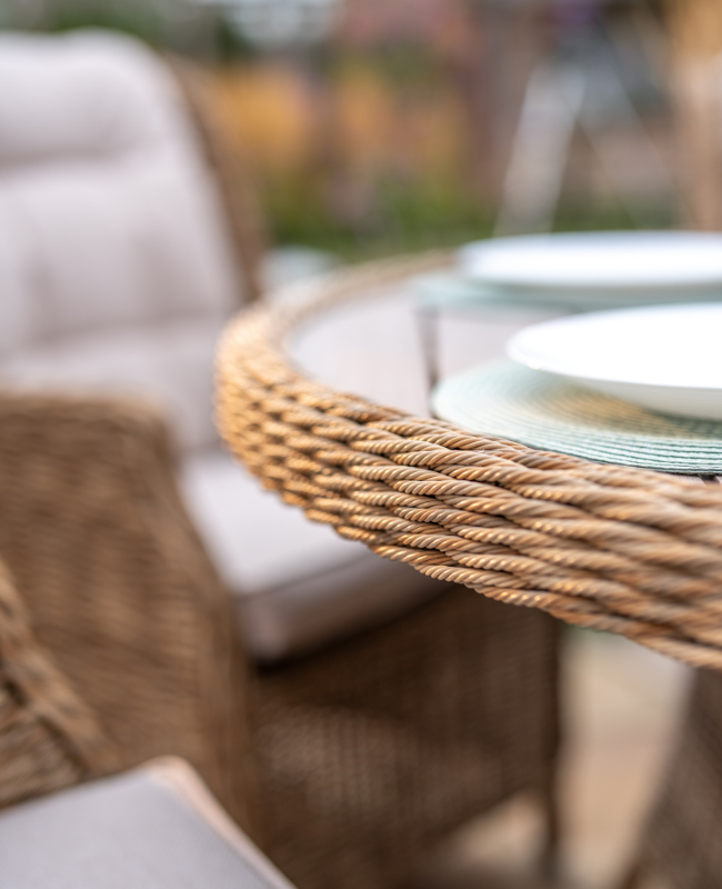 Hazel 6 Seat Dining Set with 140cm Round Table