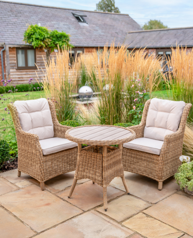 Hazel Wicker Bistro Set