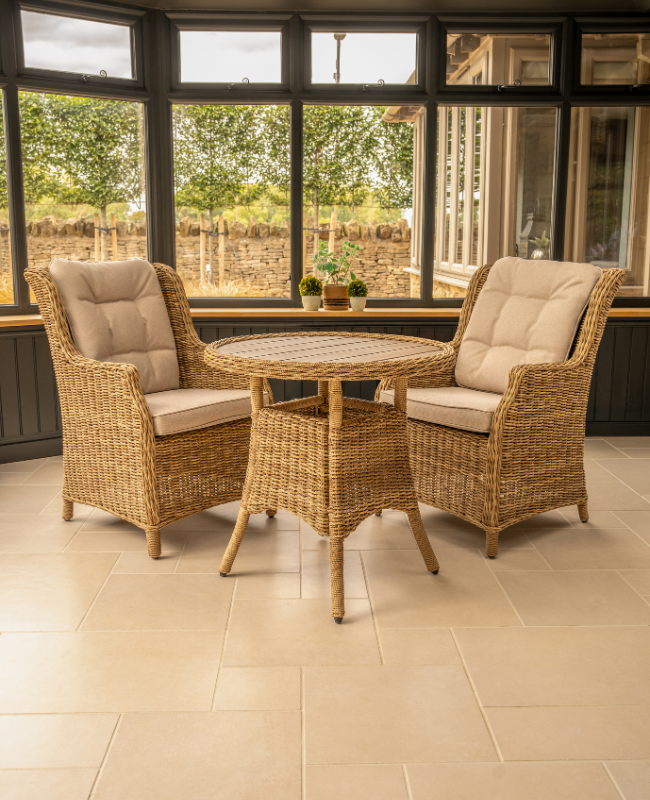 Hazel Wicker Bistro Set