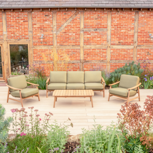 Meadow 5 Seat Wood Lounge Set