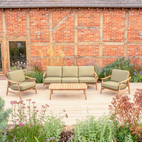 Meadow 5 Seat Wood Lounge Set