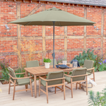 Meadow 6 Seat Wood Dining Set