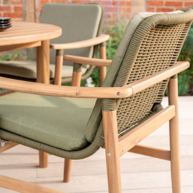 Meadow 4 Seat Wood Dining Set