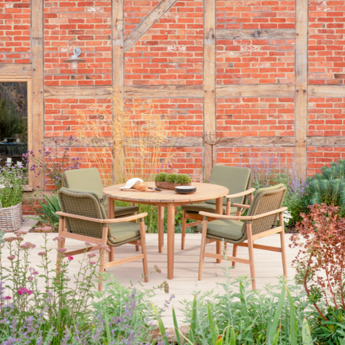 Meadow 4 Seat Wood Dining Set