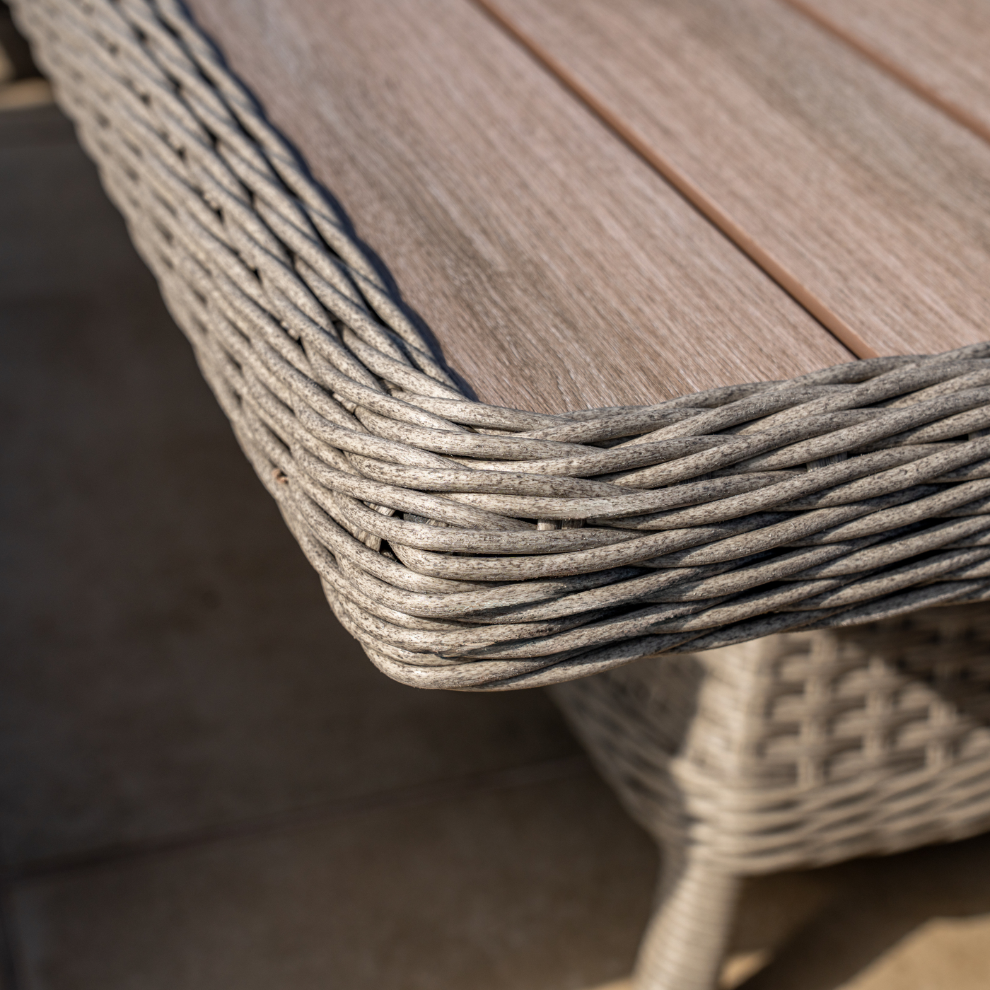 Foxley Square Corner Set with 120x120cm High/Low Table